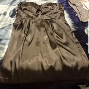 Black strapless dress